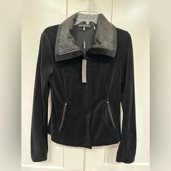Eli Tahari Miri Jacket Black Velvet Jacket Size Small - Picture 1 of 6